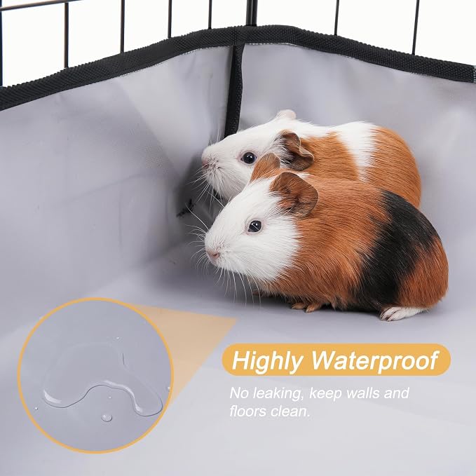 DZWLKJ Guinea Pig Cage Liner Tarp Bottom Waterproof and Washable Base Also for Rabbits, Bunny, Chinchesillas, Hedgehog, Ferrets and Other Small Animals(14x28 inches)