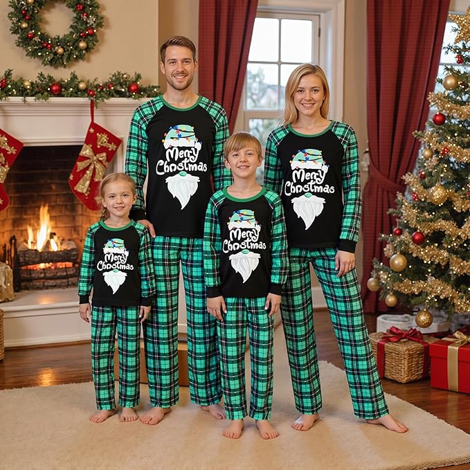 WephuPSho Christmas Family Matching Pajamas, Festive Xmas Jammies Sets for the Whole Family, Holiday Pjs Christmas