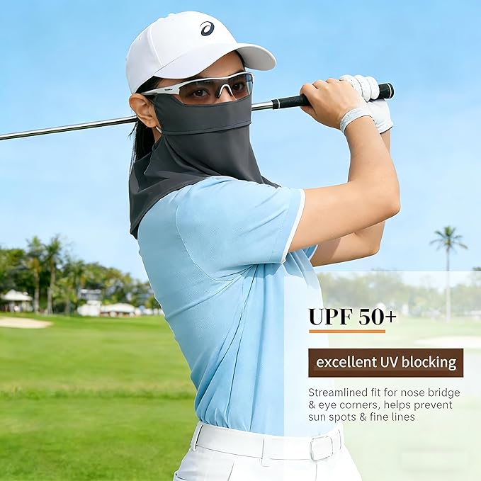 Face Cover for Sun Protection UPF 50+ UV Neck Protection UV Face Mask Covering Eye