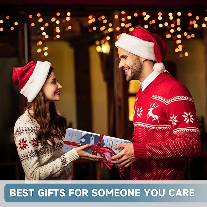 Electric Heating Pad for Seniors, 20"x24" Heat Wrap with 6 Temps, Moist Heat Option, Auto Shut-Off & Washable Cover, Great Gift for Mom, Dad, Grandma, Grandpa