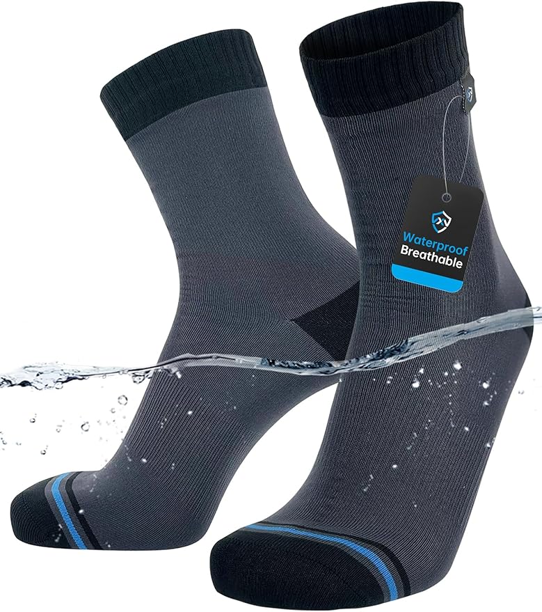 DexShell Waterproof Everyday Socks - Breathable Membrane, Quarter Crew Length for Walking, Commuting & All-Weather Comfort