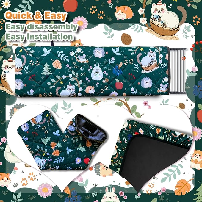 Ferret Cage Liner for Ferret Nation & Critter Nation Cage | Washable Bedding, Leakproof Cage Accessories for Ferrets, Chinchillas, Rats & Other Small Animals(Top Pan Liner)