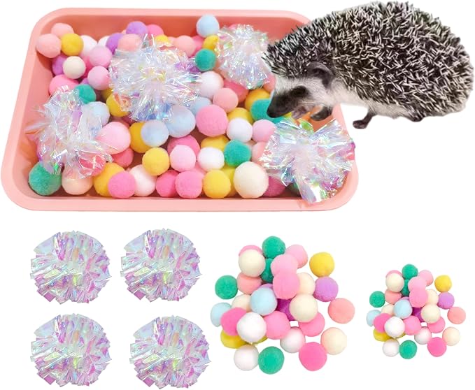 Hedgehog Dig Box Tray Enrichment Hedgehogs Cage Accessories | Funny Balls, For Small Animal Hedgehogs Hamsters Ferrets Guinea Pigs