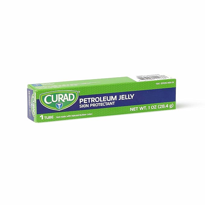 CURAD Petroleum Jelly, Skin Protectant and Moisturizer, 1 oz. Tube (Pack of 3)
