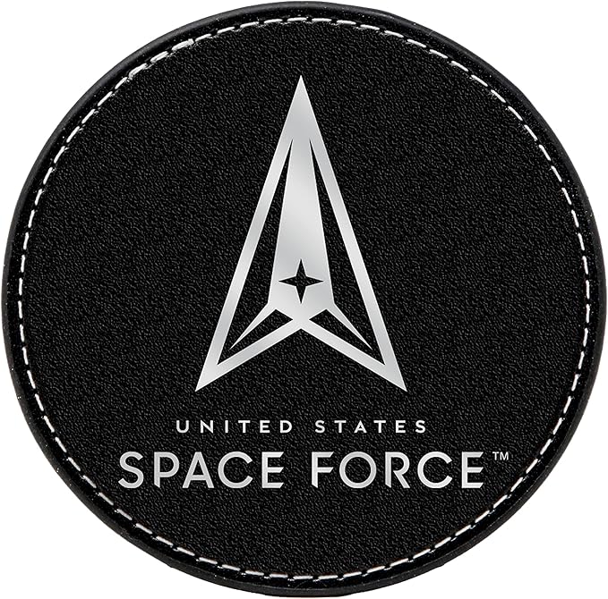 Patriotic Coasters Set - 4 USA Drink for Home, Bar, Office or Car | Space Force Coasters