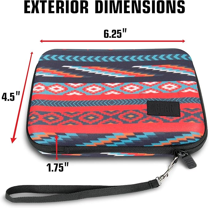 USA Gear Portable WiFi Hotspot for Travel Carrying Case - Internet Booster Case with Wrist Strap Compatible with 4G LTE Wi-Fi Mobile Hotspots from Verizon Orbic, Netgear, Huawei, GlocalMe - Southwest