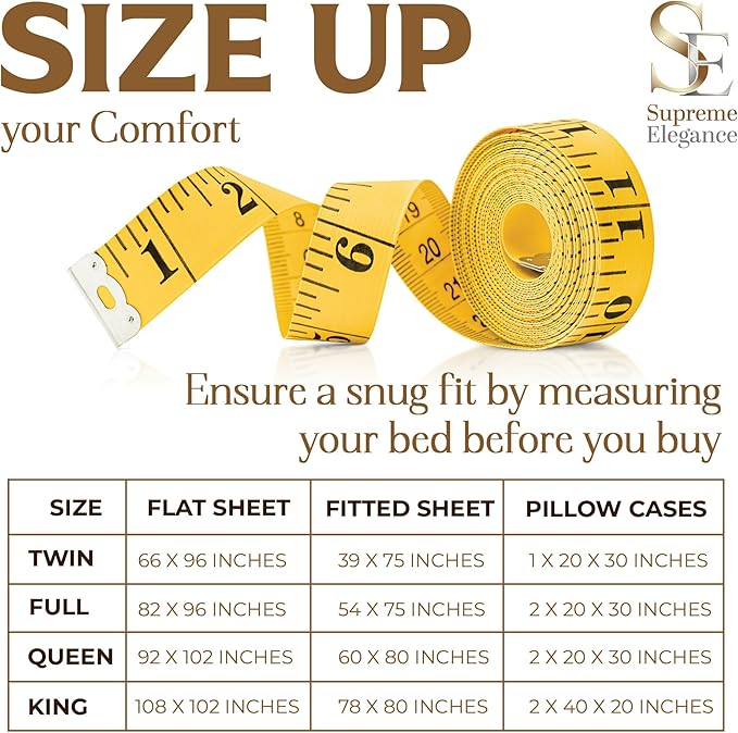 SUPREME ELEGANCE 100% Organic Cotton Twin Sheet 3 Pcs Set, Cotton Sheets with 16” Deep Pocket, Soft Silver | Bed Sheets for College Dorm Essential, Crisp & Breathable, Percale, Naturally Cooling