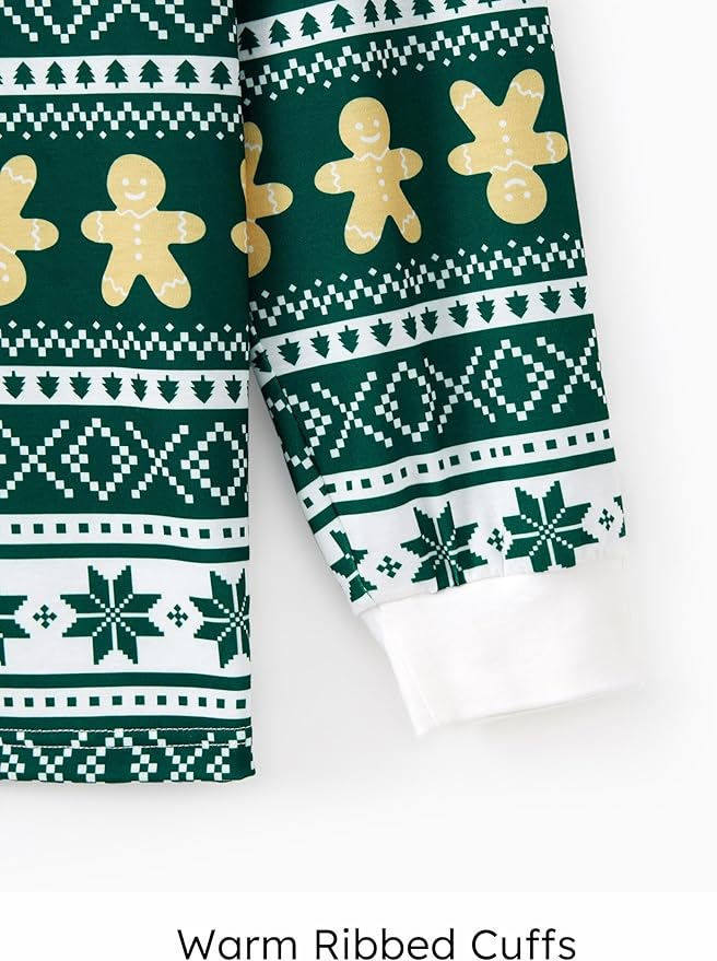 PATPAT Christmas Family Matching Pajama Sets Includes Christmas Socks - Perfect for Family Photos & Holiday Celebrations