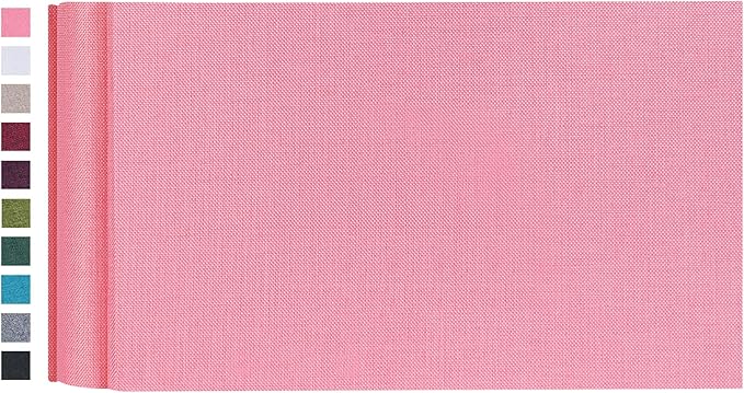 Mublalbum Small Photo Album 4x6 100 Photos Linen Cover Picture Book with Horizontal Pockets for Family Wedding Baby and Anniversary (Pink)