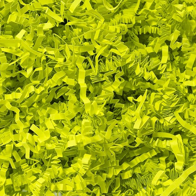 Wowxyz 2 LB Crinkle Cut Paper Shred Light Green Crinkle Shredded Paper - Gift Box Baskets Bag Filler - Confetti Stuffing for Birthday, Holiday Gift Packaging Wrapping