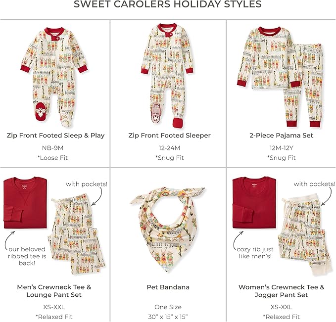 Burt's Bees Baby Baby Family Jammies Matching Holiday Organic Cotton Pajamas