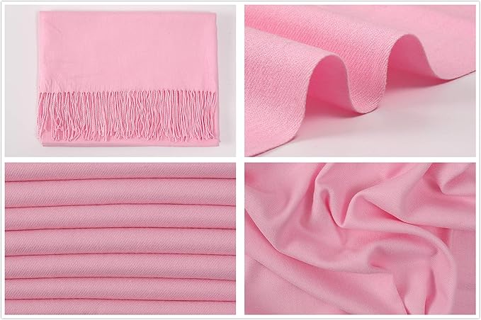 RIIQIICHY Women's Scarf Pashmina Shawls and Wraps for Evening Dress Bridesmaid Wedding Bridal Winter Warm Long Large Scarves