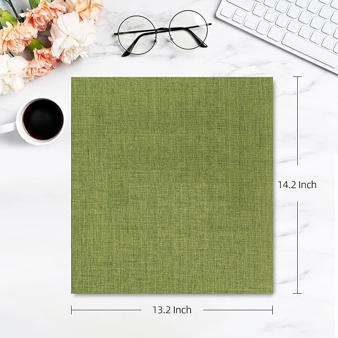 potricher Photo Album for 4x6 1000 Photos Linen Cover Extra Large Capacity Picture Book for Family Wedding Anniversary and Baby (Green)