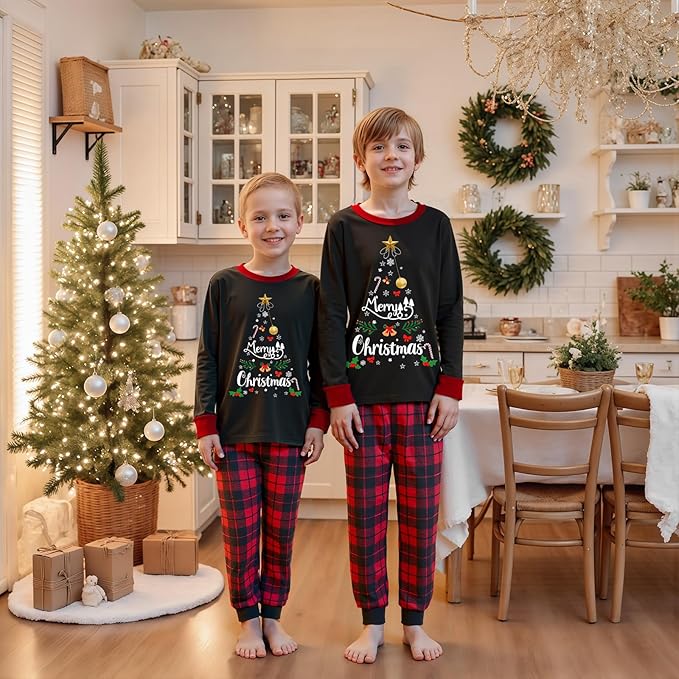 2024 Family Matching Pajamas Sets - Christmas Pjs Sleepwear Outfits for Holiday & Xmas Party