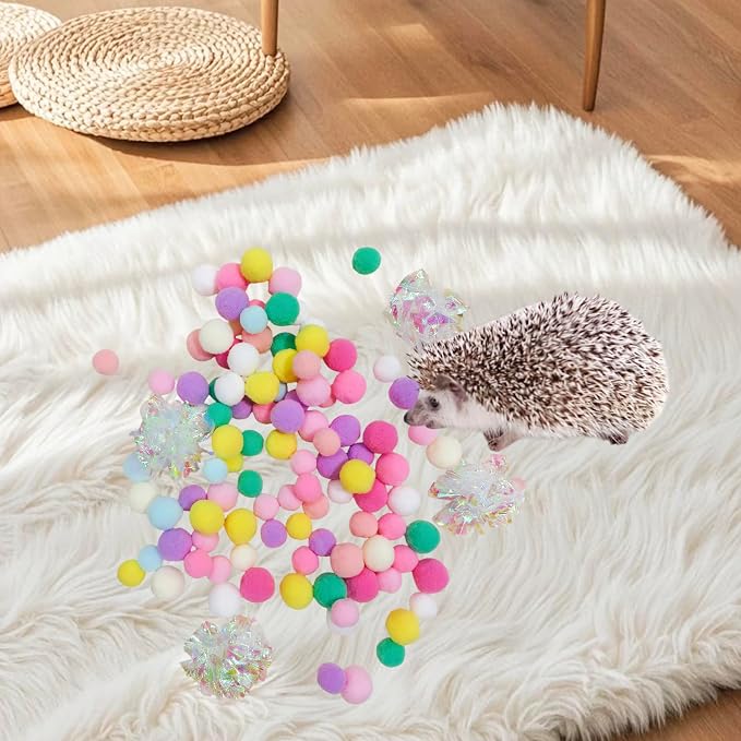 Hedgehog Dig Box Tray Enrichment Hedgehogs Cage Accessories | Funny Balls, For Small Animal Hedgehogs Hamsters Ferrets Guinea Pigs