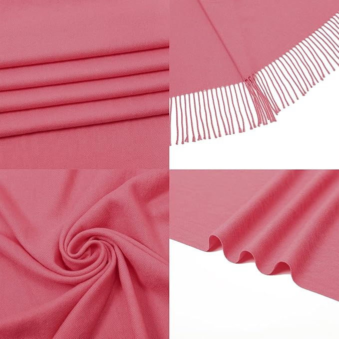 RIIQIICHY Women's Scarf Pashmina Shawls and Wraps for Evening Dress Bridesmaid Wedding Bridal Winter Warm Long Large Scarves