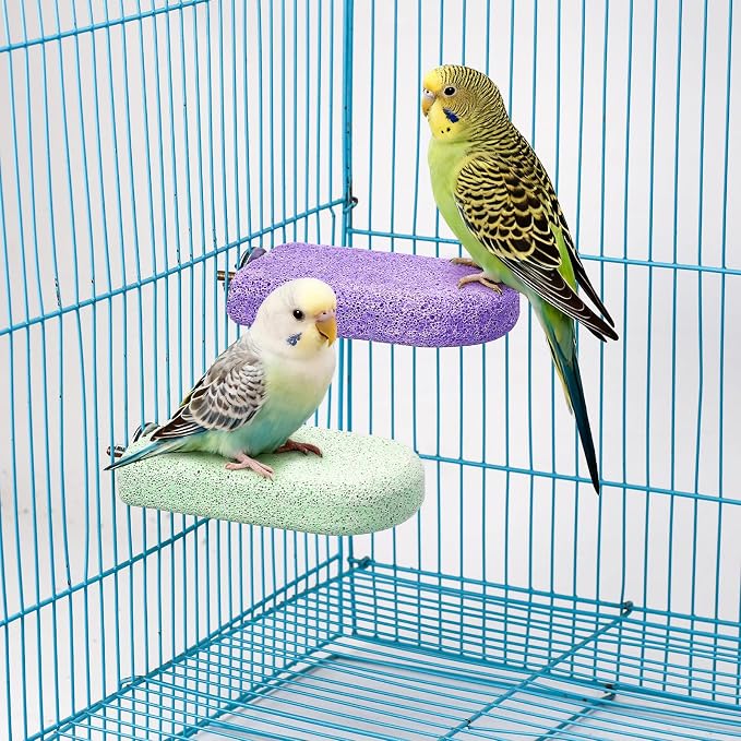 3 Pack Parrot Perch Stands Birds Stand Pole Natural Wild Grape Stick Grinding Paw Climbing Standing Cage Accessories Toy Branches for Parakeet, Budgies, Lovebirds (Style-4)