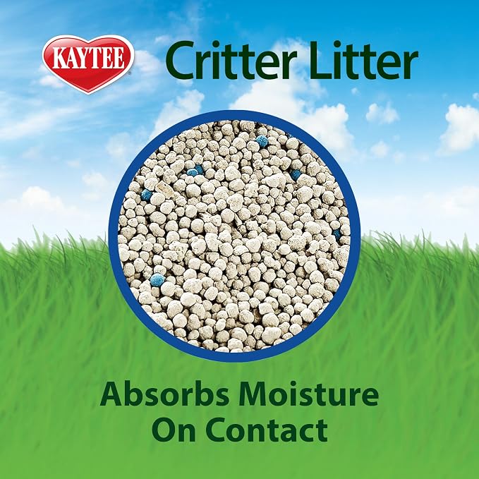Kaytee Premium Potty Training Critter Litter for Rabbits & Ferrets, 8 lb | Cleaner cages. Bunny litter for potty training. 99% dust free, absorbs 10x, rat litter