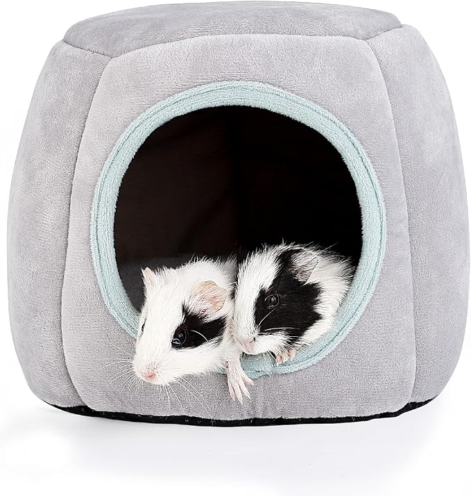 Guinea Pig Hideout - Guinea Pig Bed, Bunny Hideout, Rabbit Bed, Ideal Bed for Small Pets, Gray