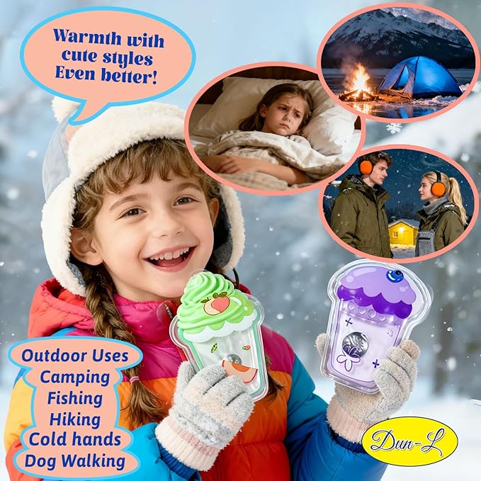 (4PCS) Reusable Hand Warmers，Reusable Heat Packs, Travel Hand Warmer, Heat Packs for Hot Compress，Click-to-Heal Warmers, Hand Warmers for Camping, Outdoor