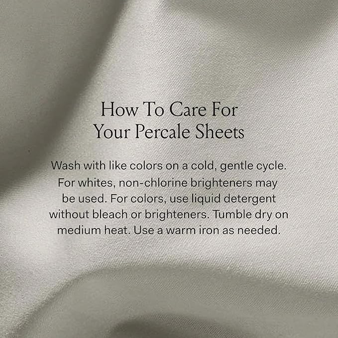 BOLL & BRANCH Percale Hemmed Sheet Set - Cooling Breathable Bed Sheets for Hot Sleepers - King + Standard, Pewter - Luxury 100% Organic Cotton - 1 Flat, 1 Fitted, 2 Standard Size Pillowcases