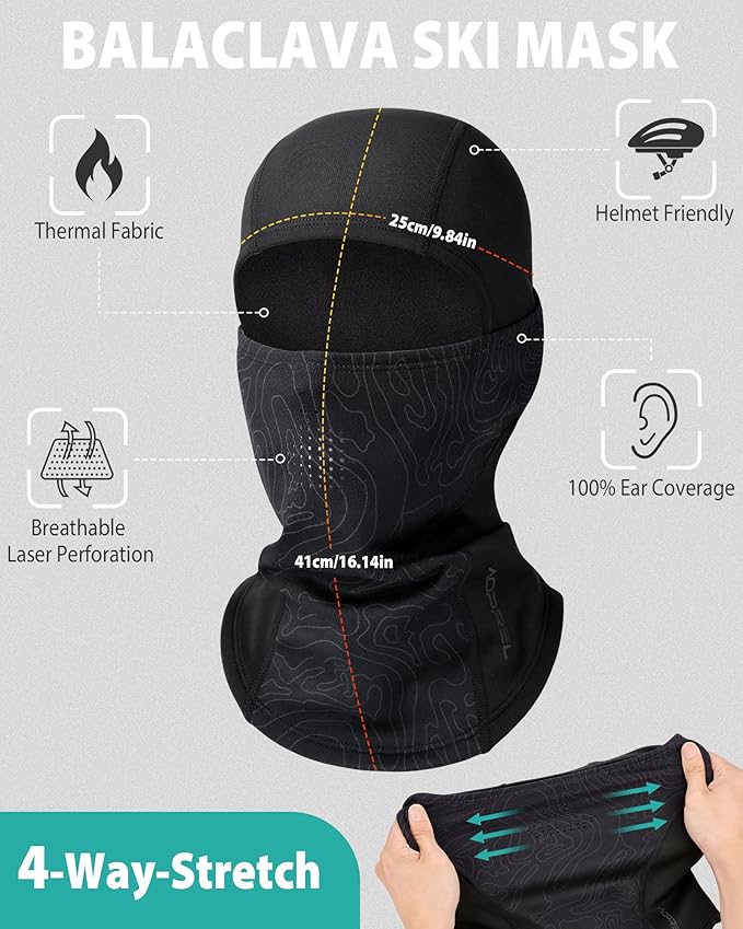 Balaclava Ski Mask for Men Winter Face Mask Breathable & Thermal Winter Balaclava Women for Cold Weather Outdoor