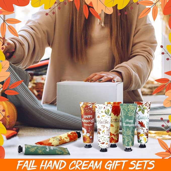 20 Pcs Thanksgiving Fall Hand Lotion Gifts Bulk for Women Maple Leaves Hand Cream 30ml Natural Botanical Fragrance Mini Lotion for Chapped Hands Travel Thanksgiving Autumn Party Supplies