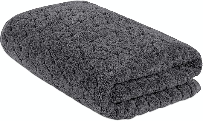Turkish Cotton Ultra-Soft Plush Absorbent Quick Dry Bathroom Towel Set, Made in Turkey (Gray, Bath Sheet)