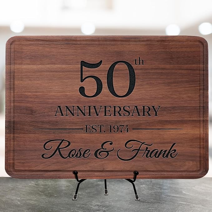 Wedding Gifts for Couple 2025, Personalized Cutting Board for Couple, 50th Anniversary, Housewarming, New Home, Christmas, Registry Gift For Wife, Husband, Him, Her