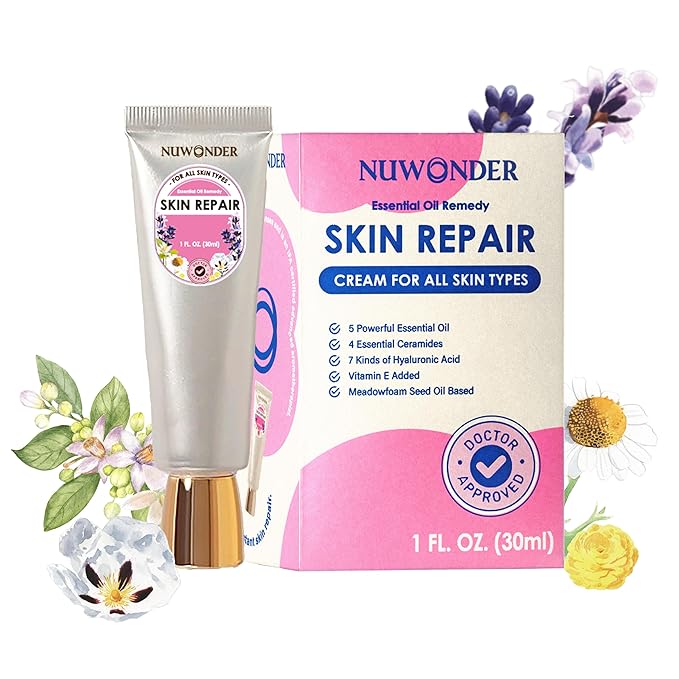 Natural SKIN REPAIR. Clinically tested Aromatherapy. Powerful Essential Oil. Eczema, Dermatitis, Diaper rash, and Sensitive skin. For all skin types. Hypoallergenic, Vegan, Paraben Free. 30ML TUBE
