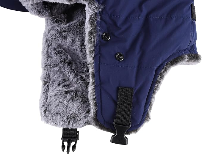 Connectyle Trapper Hat for Men Women Faux Fur Winter Hat with Ear Flaps Water-Resistant Hunting Hats Ushanka Skiing Cap