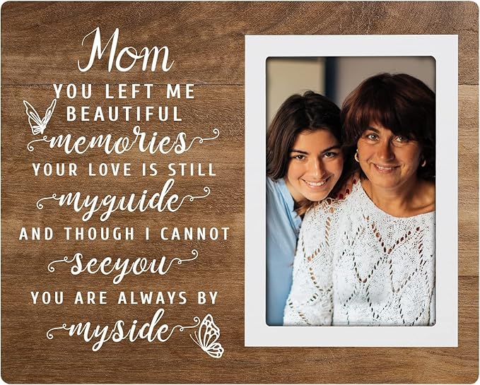 SteadStyle Memorial Gift for Loss of Mother - Memorial Picture Frames - Sympathy Gifts for Loss of Mom, Bereavement Gifts for Loss (Brown)