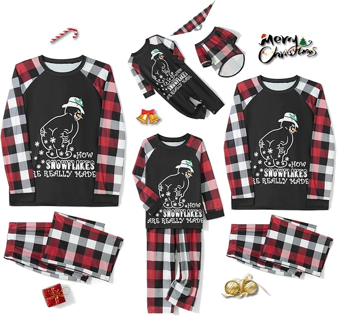 WephuPSho Christmas Family Matching Pajamas, Festive Xmas Jammies Sets for the Whole Family, Holiday Pjs Christmas