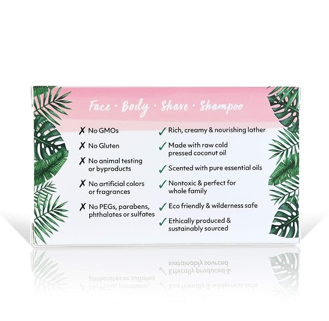 Coco Fiji Soap Bar for Face and Body Infused With Organic Coconut Oil, Tuberose, Essential Oil, Natural Soap for Moisturizing & Pore Purifying Skin, 7 oz,Pack of 3
