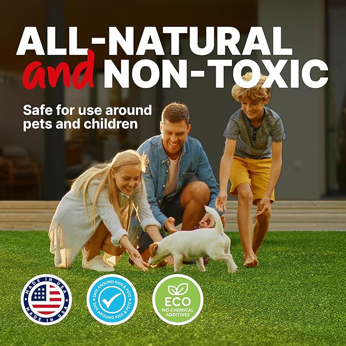 MAX Urine & Odor Turf Detox: 2X Strength Professional Enzyme Cleaner & Odor Eliminator for Artificial Grass, Turf, Concrete & Patios, Dogs & Cats – 32 oz Sprayer & Gallon Refill