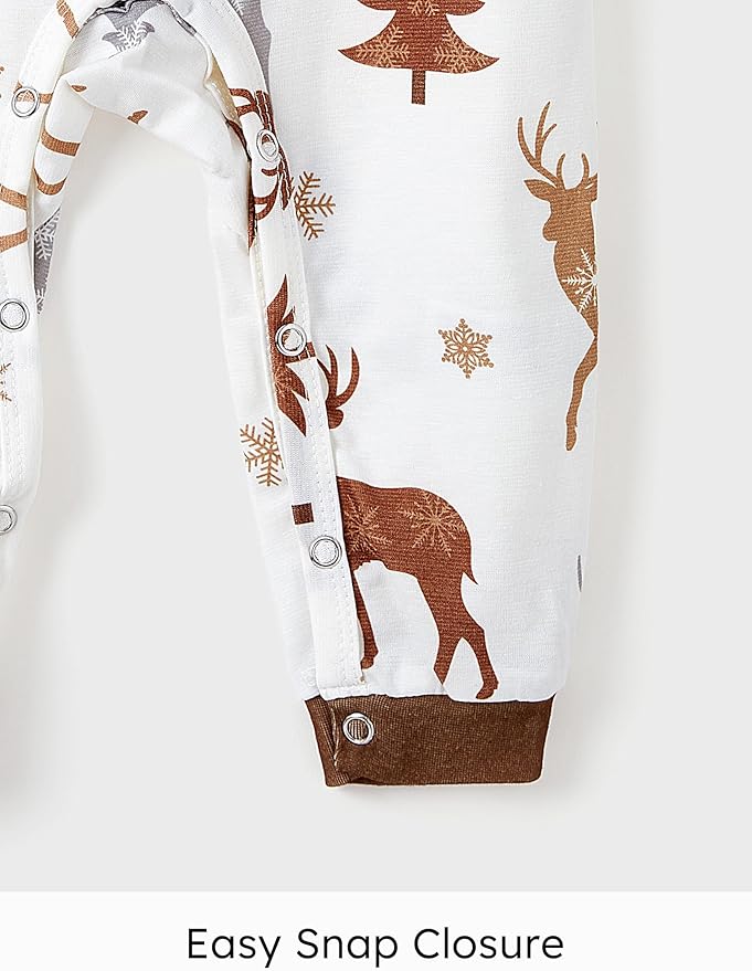 PATPAT Christmas Family Matching Pajama Sets Includes Christmas Socks - Perfect for Family Photos & Holiday Celebrations