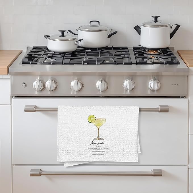 Cocktail Margarita Gifts Kitchen Towels, Cocktail Margarita Dish Tea Hand Towels for Kitchen Bar Decor, Gifts for Bartenders, 16x24 Inch
