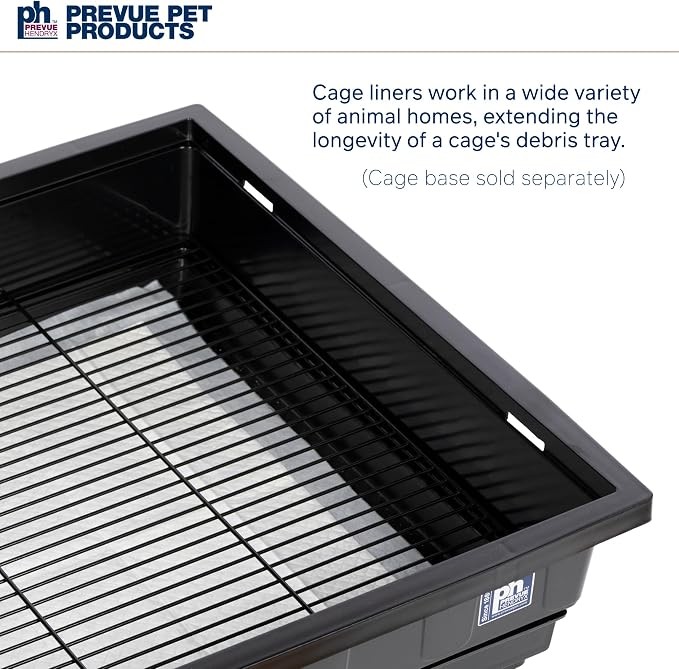 Prevue Pet Products Disposable Cage Liners for Birds and Small Animals - Cage Accessories for Parrot, Parakeet, Conure, Cockatiel, Hamster, Guinea Pig, & Mouse Enclosures - 20 White Liners