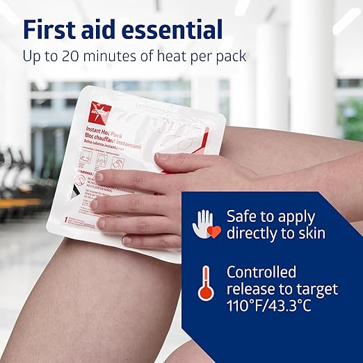 Medline Instant Warm Pack, Disposable, 6" x 6", Economical, 36 per Pack, Heat Packs for Pain Relief, Muscle Soreness and Increased Blood Flow