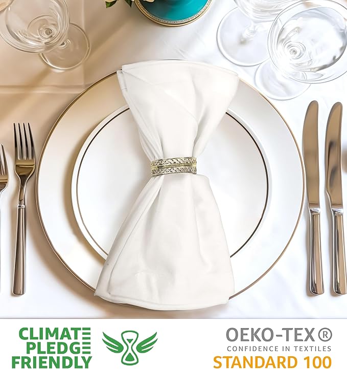 Urban Villa Fall Cloth Napkins 100% Cotton Dinner Napkins (Set of 12) 18x18 Inches Absorbent Soft Durable Reusable and Washable Napkins - Ideal for Everyday Use Parties Wedding Thanks Giving
