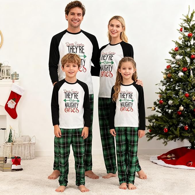 WephuPSho Christmas Family Matching Pajamas, Festive Xmas Jammies Sets for the Whole Family, Holiday Pjs Christmas