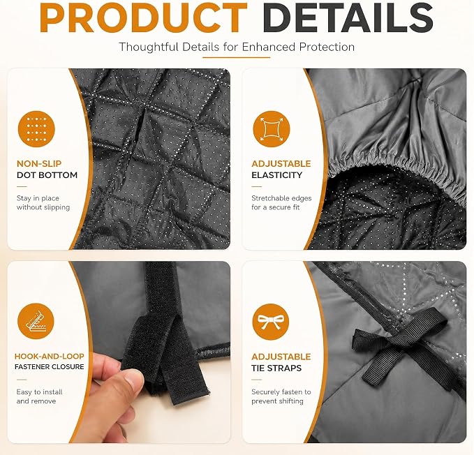 Ferret Cage Liner, Ferret Cage Accessories Suitable for Small Animals Rats, Chinchillas, Hedgehogs & Ferrets Non-Slip, Washable, Waterproof Fits Double-Unit Small Animal Cages