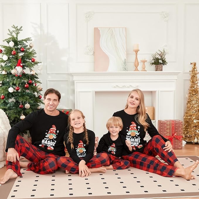 WephuPSho Christmas Family Matching Pajamas, Festive Xmas Jammies Sets for the Whole Family, Holiday Pjs Christmas