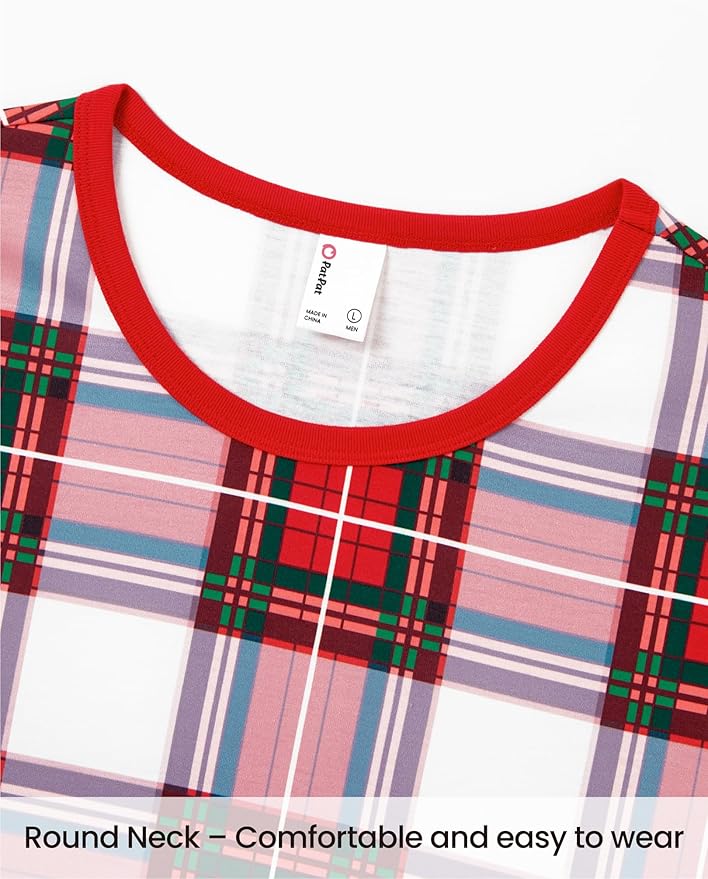 PATPAT Christmas Family Matching Pajama Sets Includes Christmas Socks - Perfect for Family Photos & Holiday Celebrations