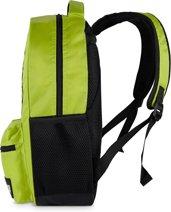 AI ACCESSORY INNOVATIONS Dr. Suess’s The Grinch Backpack for Boys & Girls Featuring a Big Face Grinch, 16”Bookbag w/Molded Nope Dangle, Green