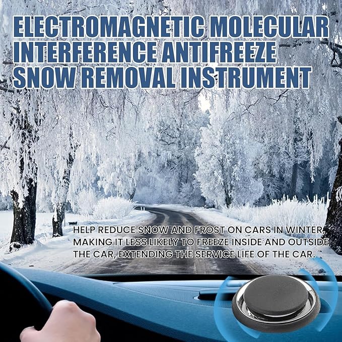 2 Pcs Antifreeze Device, 2026 New Anti-Freeze Electromagnetic Car Snow Removal Device, Electromagnetic Snow Removal, Anti-Freeze Windshield Defroster & Ice Melter for All Cars