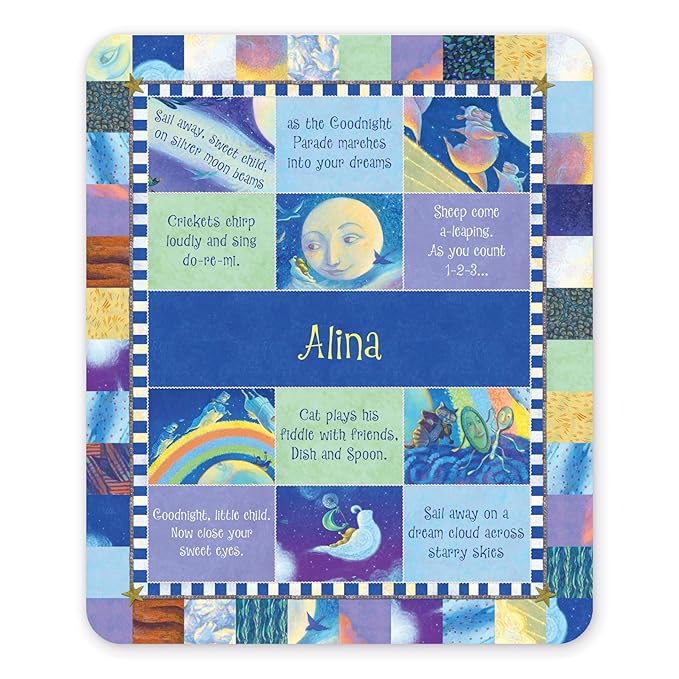I See Me! Personalized Blanket - Name Blanket - Christening Gift - Baptism Gift - Custom Baby, Newborn, Quilted Throw Blanket