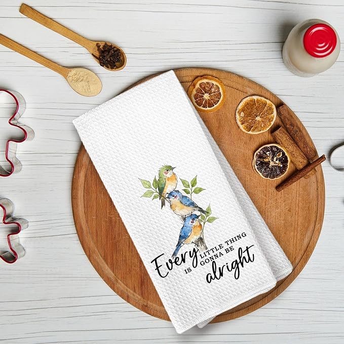 Bird Gifts Kitchen Towels, Christian Friendship Birds Gifts for Lovers Women, Christian Birds Birder Dish Towels for Kitchen,Friendship Bird Bathroom Hand Towels Decorative Set of 4 Dish Cloths