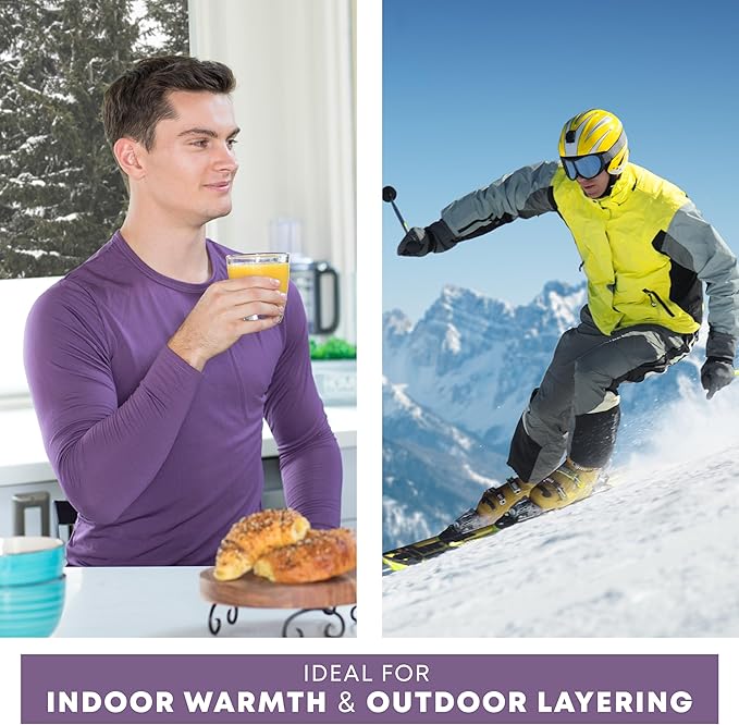 Rocky Thermal Underwear Men Long Johns Men Thermal Underwear Thermals Mens Base Layer Mens Thermals Top and Bottom Set