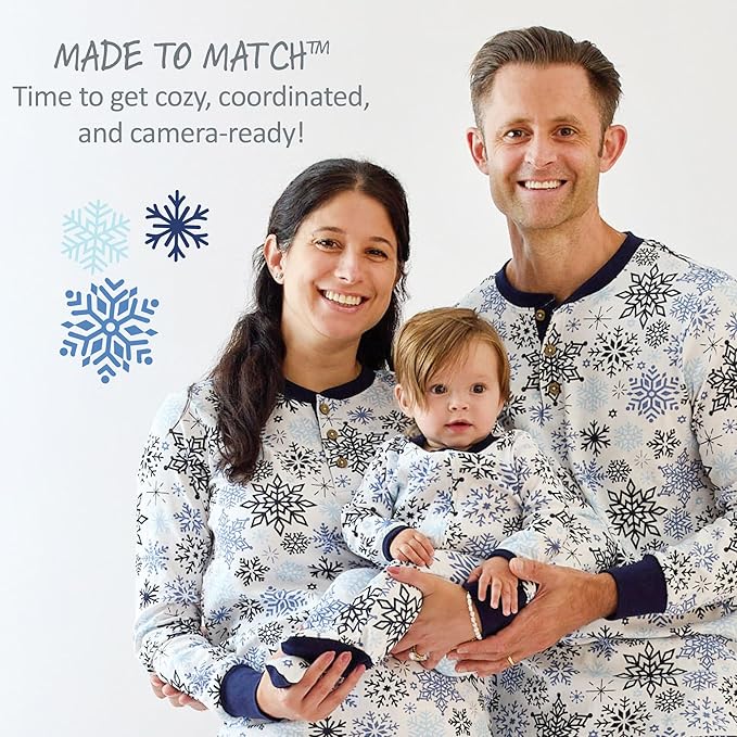 JAMIE Matching Family Jammies Holiday Pajamas 100% Organic Cotton PJs Adults, Kids, Toddlers, Baby, Pets